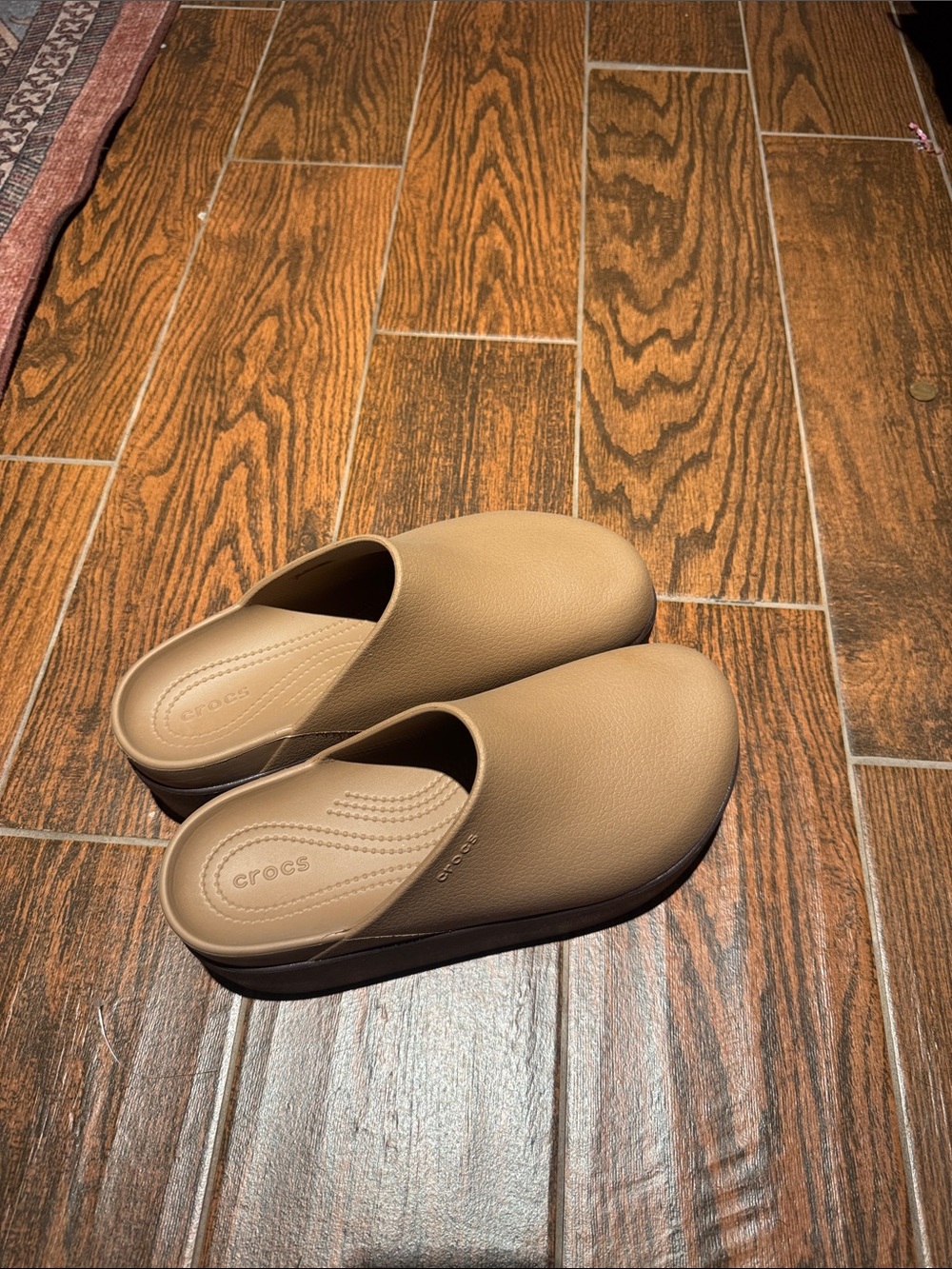 CROCS Men’s Slip-On Clog in Tan Brown
